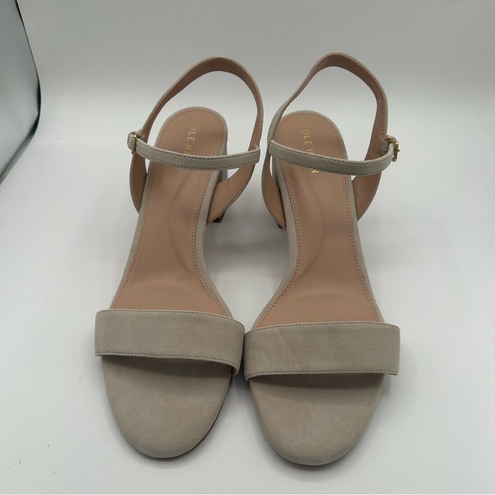 New Women’s Cole Haan Josie Block Heel  (65mm) heeled Mortar Suede size 10.5 B